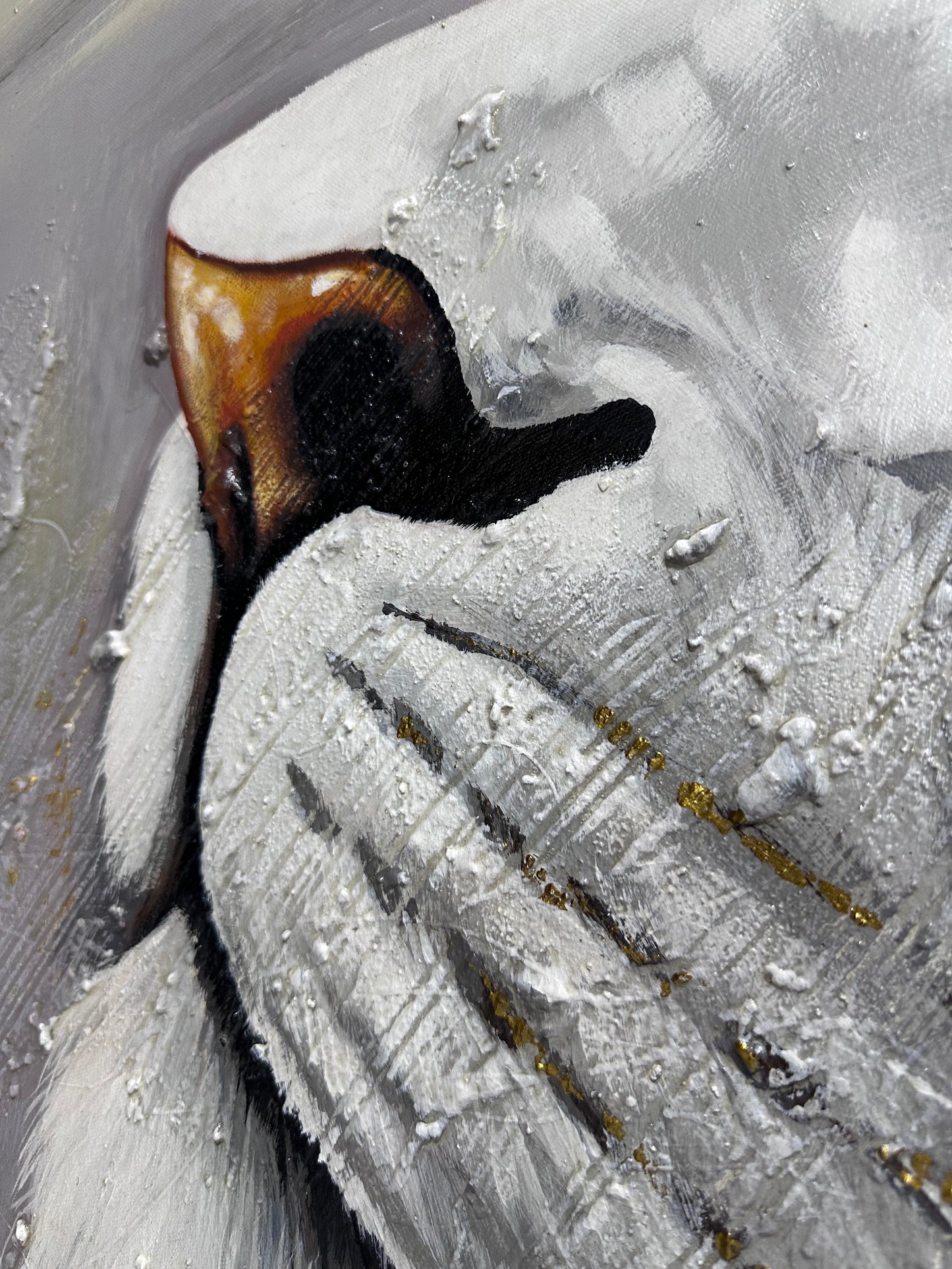 Obra leon blanco (140x100cm)